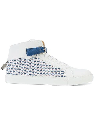 Buscemi 100mm Weave Sneakers In White