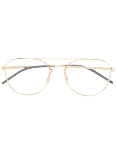 Ray Ban Aviator Glasses In Metallic