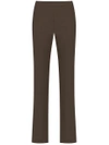 Gloria Coelho High Rise Straight-fit Trousers In Brown