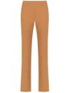 Gloria Coelho High Rise Straight-fit Trousers In Brown