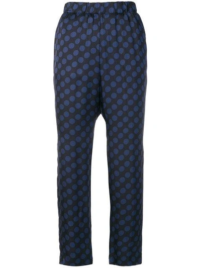 Kiltie Polka Dotted Trousers - Blue