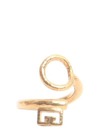 Givenchy Gv Ring In Gold