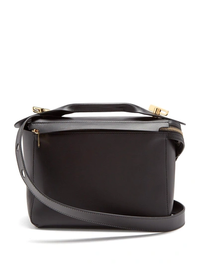 Sophie Hulme Bolt Leather Shoulder Bag In Black