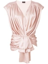 Magda Butrym Draped Top In Pink