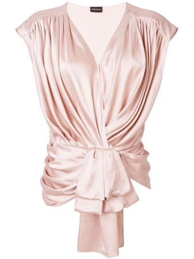 Magda Butrym Draped Top In Pink