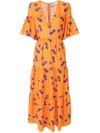 Borgo De Nor Flared Midi Dress - Yellow