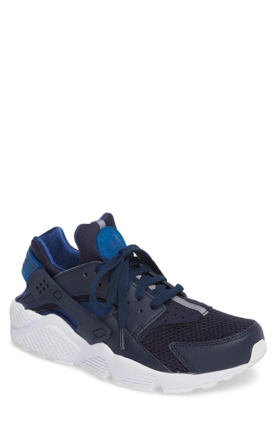 Nike Men's Air Huarache Run Running Sneakers From Finish Line In Blue