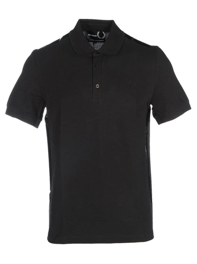 Fred Perry Raf Simons Polo Tape Spalle In Black