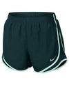 Nike Dry Tempo Running Shorts In Deep Jungle/ Igloo/ Wolf Grey