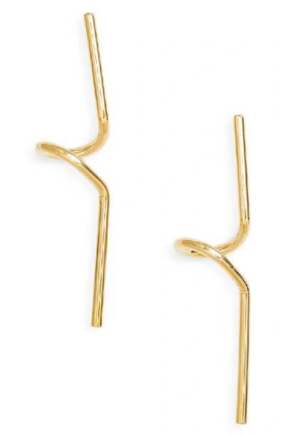 Area Stars Diana Statement Earrings In Gold