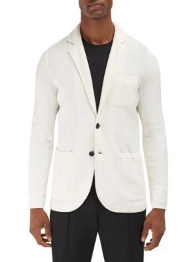 Efm-engineered For Motion Acton Fashion Knitted Blazer In White