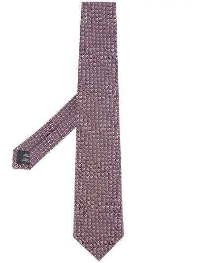 Gieves & Hawkes Embroidered Tie In Multicolour