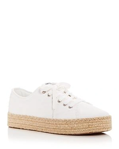 Tretorn Women's Eve Lace Up Platform Espadrille Sneakers In Ivory Multi