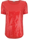 P.a.r.o.s.h . Short-sleeve Sequin Top - Red