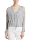 Theory Hanelee Cashmere Cardigan In Misty