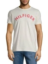 Tommy Hilfiger Logo Graphic Cotton Tee In Marshmallow