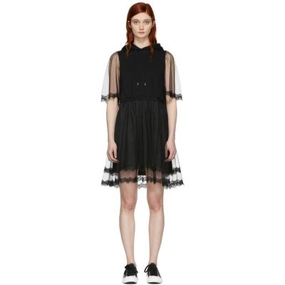 Mcq By Alexander Mcqueen Mcq Alexander Mcqueen Lace Hoodie Dress - Black