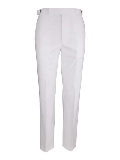Helmut Lang Trousers In Bianco