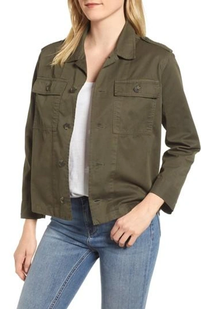 Velvet By Graham & Spencer Workwear Cotton Jacket In Army