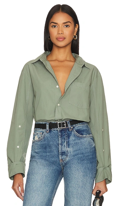 Citizens Of Humanity Kayla Shrunken Cotton Shirt In Nova