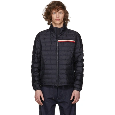 Moncler Navy Down Edgar Jacket In 742 Navy