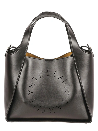 Stella Mccartney Salt & Pepper Shoulder Bag In Black