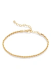 Monica Vinader Rope-chain Bracelet In Gold