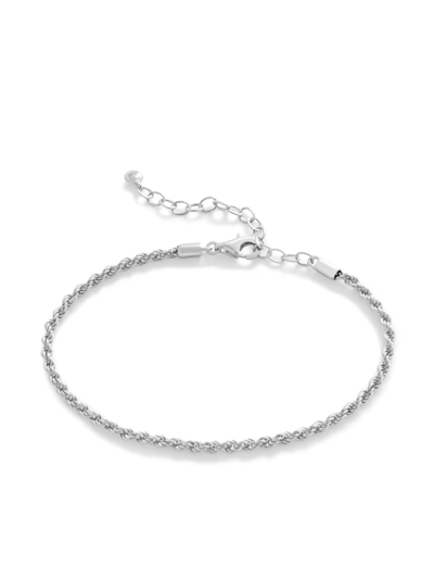 Monica Vinader Sterling Silver Rope Chain Bracelet