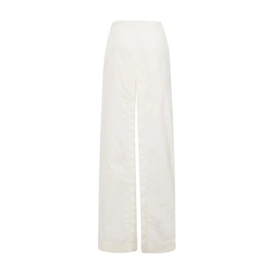 Ann Demeulemeester Odilie Slouchy Waist Straight Skirt In Cream