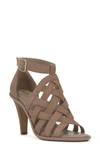 Vince Camuto Frelly Woven Cone-heel City Sandals In Truffle Taupe