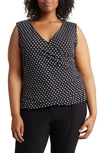 Love By Design Lillian Patterned Top In Dot