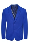 Tom Baine Performance Two-button Waffle Sport Coat In Blue
