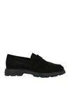 Hogan Man Loafers Black Size 8.5 Soft Leather