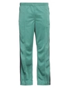 Needles Poly Smooth Narrow Track Pants Emerald In Red
