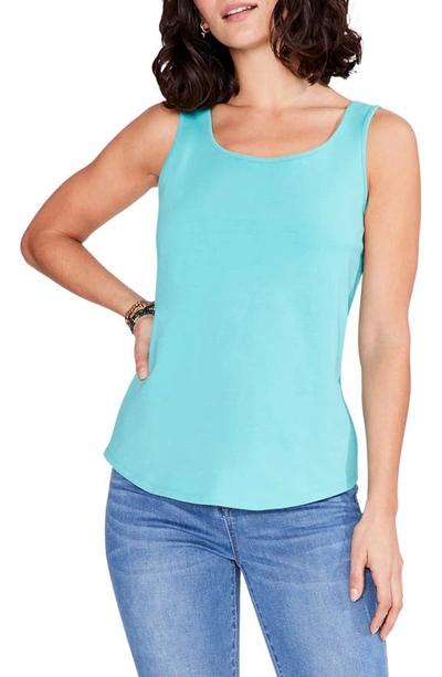 Nic + Zoe Shirt Tail Perfect Tank In Blue