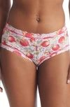 Hanky Panky Printed Daily Lace™ Boyshort Abundance In Multicolor