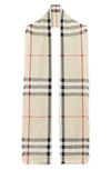 Burberry Giant Check Gingham Silk-cashmere Scarf In Archive Beige
