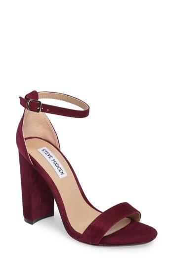 burgundy steve madden heels