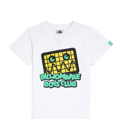 Billionaire Boys Club Kids' Jumble Robot Graphic-print Cotton-jersey T-shirt 4-12 Years In White