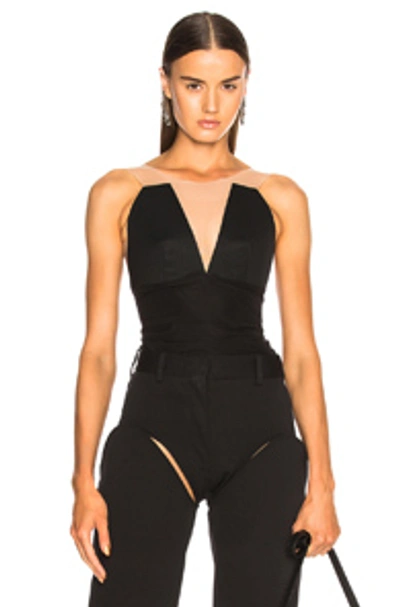 Rick Owens Prong Bustier Top In Black