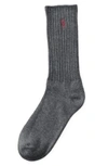 Polo Ralph Lauren Crew Socks In Charcoal Heather