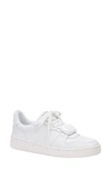 Kate Spade Bolt Gem Leather Flatform Sneakers In White