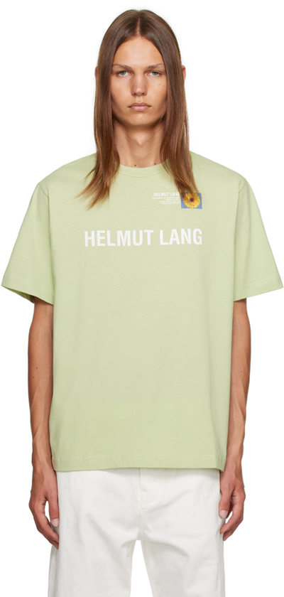 Helmut Lang Men's Photographic Logo T-shirt In Tea