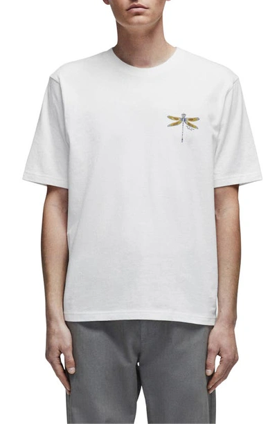 Rag & Bone Dragonfly Organic Cotton Graphic T-shirt In Ivory