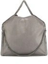 Stella Mccartney Large Falabella Foldover Tote In Grey