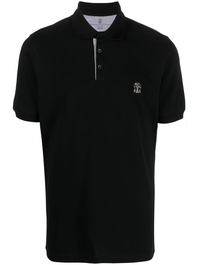 Brunello Cucinelli Polo Shirt  Men In Black
