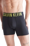 Calvin Klein Intense Power Boxer Briefs, Pack Of 3 In Black W/ Foliage Green, Night Sky, Kewl Lime Logo