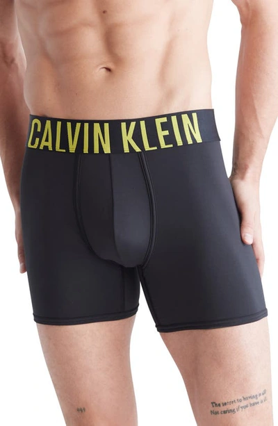 Calvin Klein Intense Power Boxer Briefs, Pack Of 3 In Black/ Multi Band