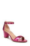 Naturalizer Vera Womens Leather Open Toe Dress Sandals In Berry Suede