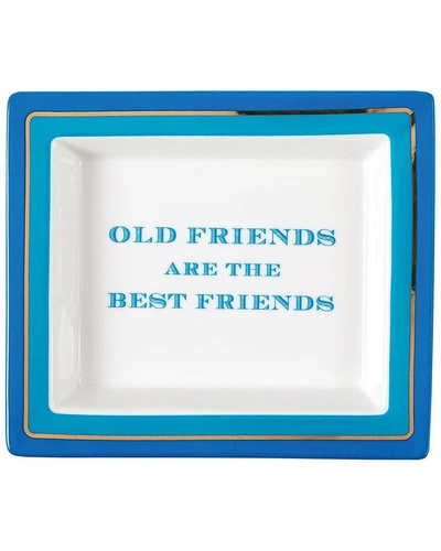 Two's Company Old Friends Tray In Gift Box